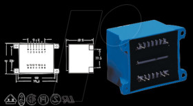 VCM 25/1/15 Transformer 25 VA, 15 V, 1670 mA