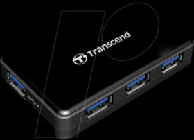 TS-HUB3K USB 3.0, 4-port hub, 4x USB-A, black
