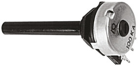 Potencjometr 2.2MΩ typ Obrotowy Radiohm średnica wału 6 mm 0.4W długość wału 50mm Montaż panelowy, Przewlekany