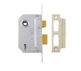 Mortice Lock, mechanizm: Dźwignia, typ: Zapadkowo-zasuwkowy, l. dźwigni: 3