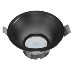 Oprawa sufitowa Kobra Black okrągła aluminium