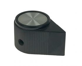 Gałka na potencjometr - TRD 19mm czarno-srebrna