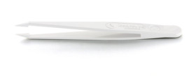 Plastic tweezers, uninsulated, antimagnetic, POM, 115 mm, 707.DG