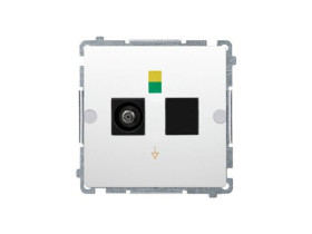 SIMON BASIC Gniazdo ekwipotencjalne pojedyncze (moduł) biały BMGEK1.01/11 KONTAKT SIMON