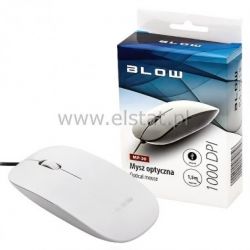 Mysz optyczna BLOW MP-30 USB biała