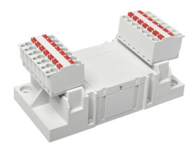 Gniazda z zaciskami Push-in do R15 4P 10A 250V AC GZ14P 864515