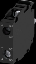 3SU1400-1AA10-1QA0 Contact module, 1 NO + 1 NC, gold-plated contacts