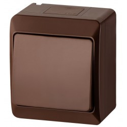 Hermes Łącznik uniwersalny pojedynczy schodowy natynkowy brązowy 0331-06