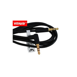 Kabel Jack 3,5 Wtyk-Wtyk 1,5m Stereo JKJ52 Vitalco Wt. prosty/kątowy