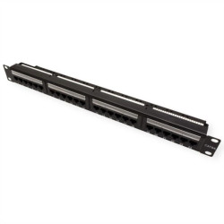 VALUE Patch panel kat. 6A (klasa EA) 19, 24 P, nieekranowany, czarny