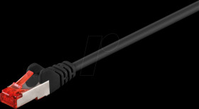 95498 Cat.6 patch cable, S/FTP, 2 m, black