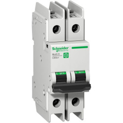 Wyłącznik miniaturowy Multi9, Typ C, 2-biegunowy, 10A, 415V ac, 125 V dc, Schneider Electric, Multi9 20 kA