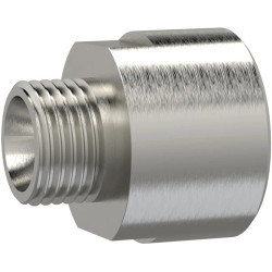Reducer piece, L 38 mm, 60 bar, stainless steel, for pipe systems, 111644