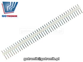 Listwa kołkowa 1x40pin raster 2,54mm biała