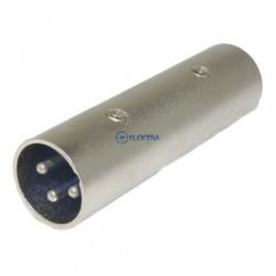 XLR przejście XLR 3pin wtyk męski / XLR 3pin wtyk męski