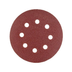 Tarcza szlifierska na rzep Polax z 8 otworami K80, 10 sztuk (54-215)