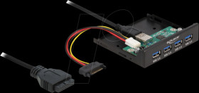 64166 Front Panel 3,5", USB 3.0, 4x Type-A