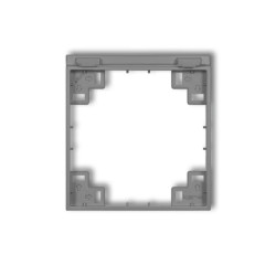 Ramka pośrednia do gniazd bryzgoszczelnych z uziemieniem SCHUKO szary mat 27MRPB-1s