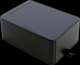 ABS enclosure, (L x W x H) 175 x 125 x 70 mm, black (RAL 9005), IP54, RL6555-FBK