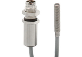 Czujnik indukcyjny M4x0.5 dł: 22mm zabudowany Sn:1mm 10-30V DC PNP NO złącze kablowe M8 3pin 0.2m PUR IP67 IB04E111