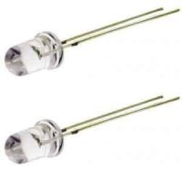 LED5G-SJ5/2 Dioda LED 5mm 5000...6000mcd 20° zielona, przeźroczysta 2 sztuki