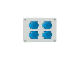 Rozdzielnica budowlana RB gniazda 4x250V IP44 R-BOX190 B.1203 PAWBOL