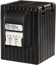 Heating blower, 230 V, 250 W, plastic/aluminum, (W x H x D) 41 x 125 x 41 mm, black, for control cabinet, 7H.51.8.230.0250