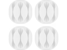 Organizer kabli na 3 kable, biały 4sztuki