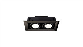 Lampa Podtynkowa Blocco Czarny 2X7w Gu10 Led 1120Lm Ml475