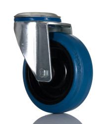 Koło samonastawne średnica kabla 125mm Pojedyncza śruba RS PRO 230kg wysokość całkowita 154mm