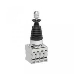 Joystick czterokierunkowy metalowy 22mm bez samopowrotu, z blokadą mechaniczną, w komplecie adapter i 4 zestyki 1Z LPSJ411