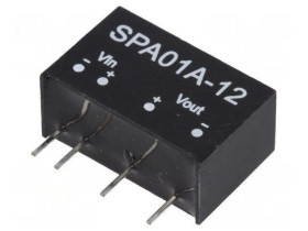 Przetwornica DC/DC 1W 9-18VDC 12VDC Iwyj 8-83mA SPA01A-12