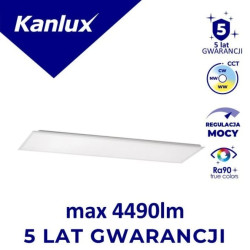 Panel LED podtynkowy BLINGO AIO RM38W 120 max 4490lm 3000/4000/6500K IP20 IIkl. Ra90 5 lat Gwar. biały 39236