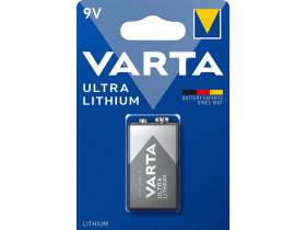 1x Bateria R9V 6LR61 L522 CRV9 9V Lithum ultra Varta Energy