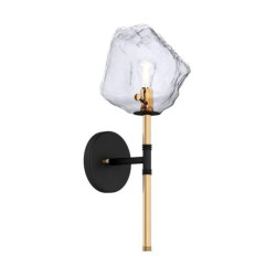 Kinkiet lampa ścienna ROCK kolor czarny/złoty metal/szkło, G9 IP20 W0488-01D-SEAC Zuma Line