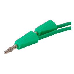 Przewód pomiarowy PPS110-GN 1m 2x Banan, Zielony 4mm 20A