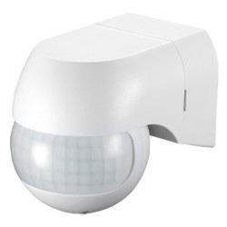 Czujnik ruchu n/t PIR 180st. 800W IP44 CR-PIR3/ON biały W-99293 Plastrol