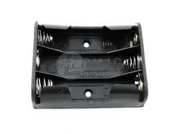 Pojemnik baterii 3xR6 AA, wyprowadzenia blaszki