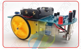 ROBOT ŚLEDZĄCY LINIĘ - LINE TRACKING CAR D2-5 - ZESTAW DO SAMODZIELNEGO MONTAŻU (KIT-CAR-D25)
