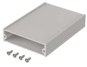 Aluminum enclosure kit, (L x W x H) 71.8 x 100 x 20.4 mm, natural, IP40, 97172100.HMT1