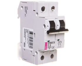Wyłącznik nadprądowy 2P C 4A 10kA AC ETIMAT10 002133710