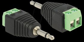 65528 Jack plug 3.5 mm &gt; 2-pin terminal block