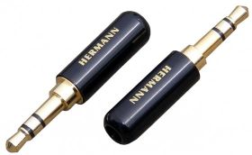 Wtyk Jack 3,5mm. HERMANN Slim Czarny