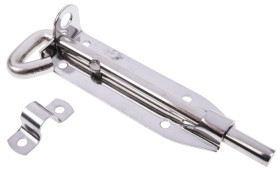 Zasuwa drzwi Stal nierdzewna zamykana na kłódkę RS PRO 152mm