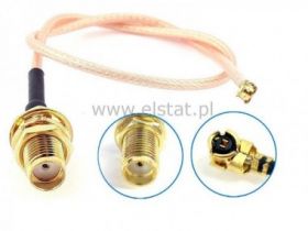 Adapter SMA żeńskie U.FL ( IPX) ( przewód 10cm )