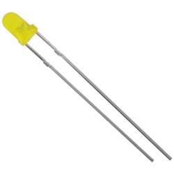 TRU COMPONENTS 1573698 LED Yellow Circular 3mm 130mcd 60&#xB0; 20mA 2.1V Wired LEDs
