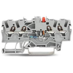 Kostka zaciskowa na szynie DIN WAGO poziomy: 1 22 → 14AWGWciskany zacisk Cage Clamp TOPJOB S