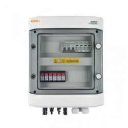 Skrzynka przył. DC+AC hermetyczna z ogranicznikiem przepięć 1000V typu 2 / ogr. AC typ 2, 16A, 3-F, SH-117 DCAC