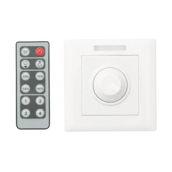 Ściemniacz jednokanałowy LED z pilotem IR 96W natynkowy / 70-966