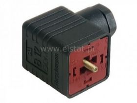 GDM2009J złącze na przewód, 2+PE, PG9, czarne